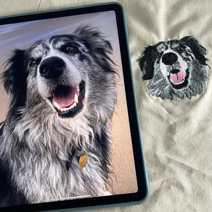 Custom Color Pet Headshot Sweatshirt