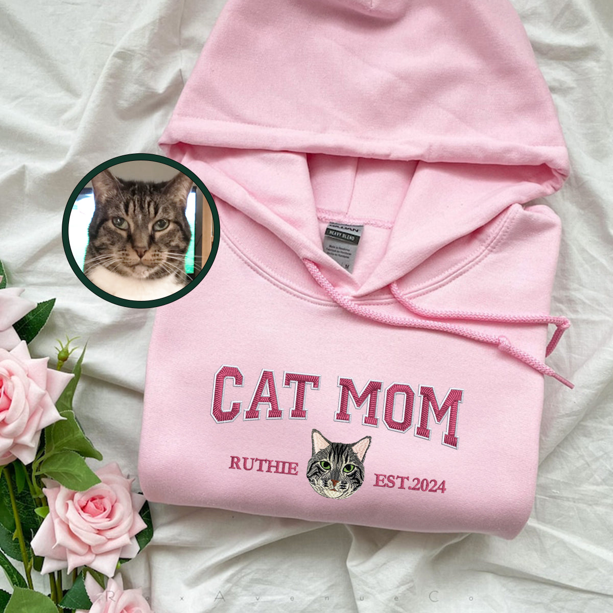 Custom Embroidered Pet Mom/Dad Sweatshirt