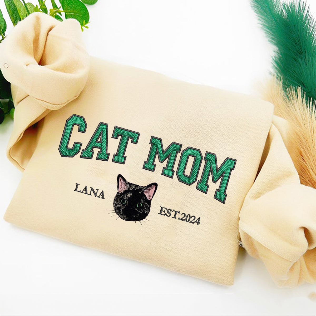 Custom Embroidered Pet Mom/Dad Sweatshirt