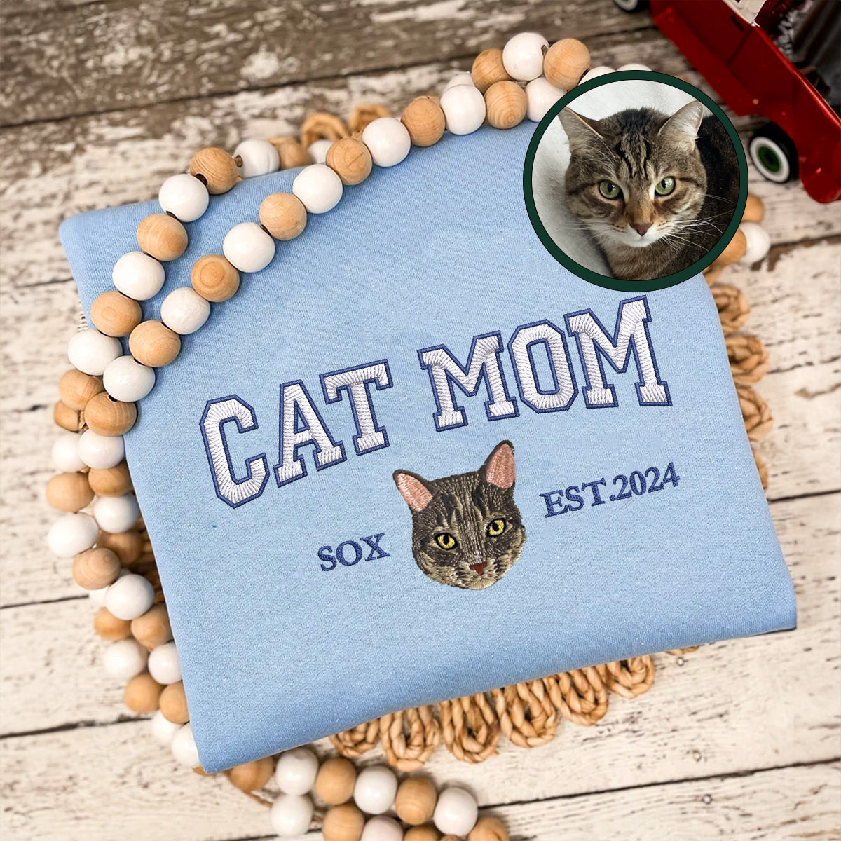 Custom Embroidered Pet Mom/Dad Sweatshirt