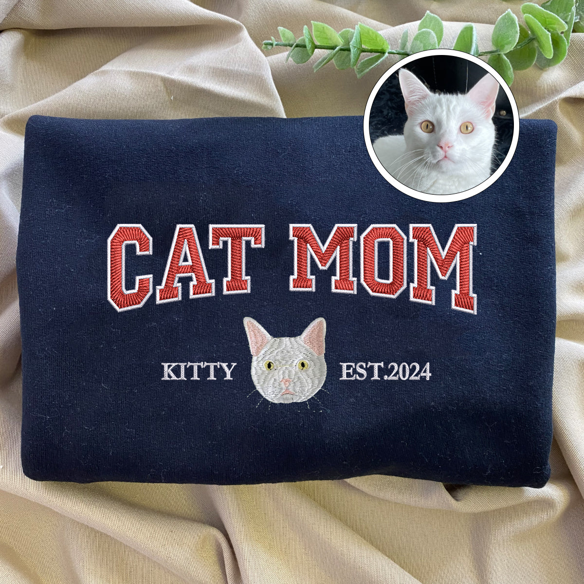 Custom Embroidered Pet Mom/Dad Sweatshirt