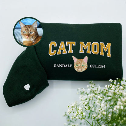 Custom Embroidered Pet Mom/Dad Sweatshirt