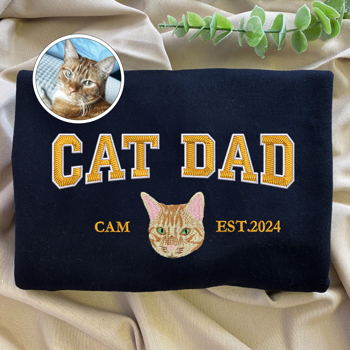 Custom Embroidered Pet Mom/Dad Sweatshirt